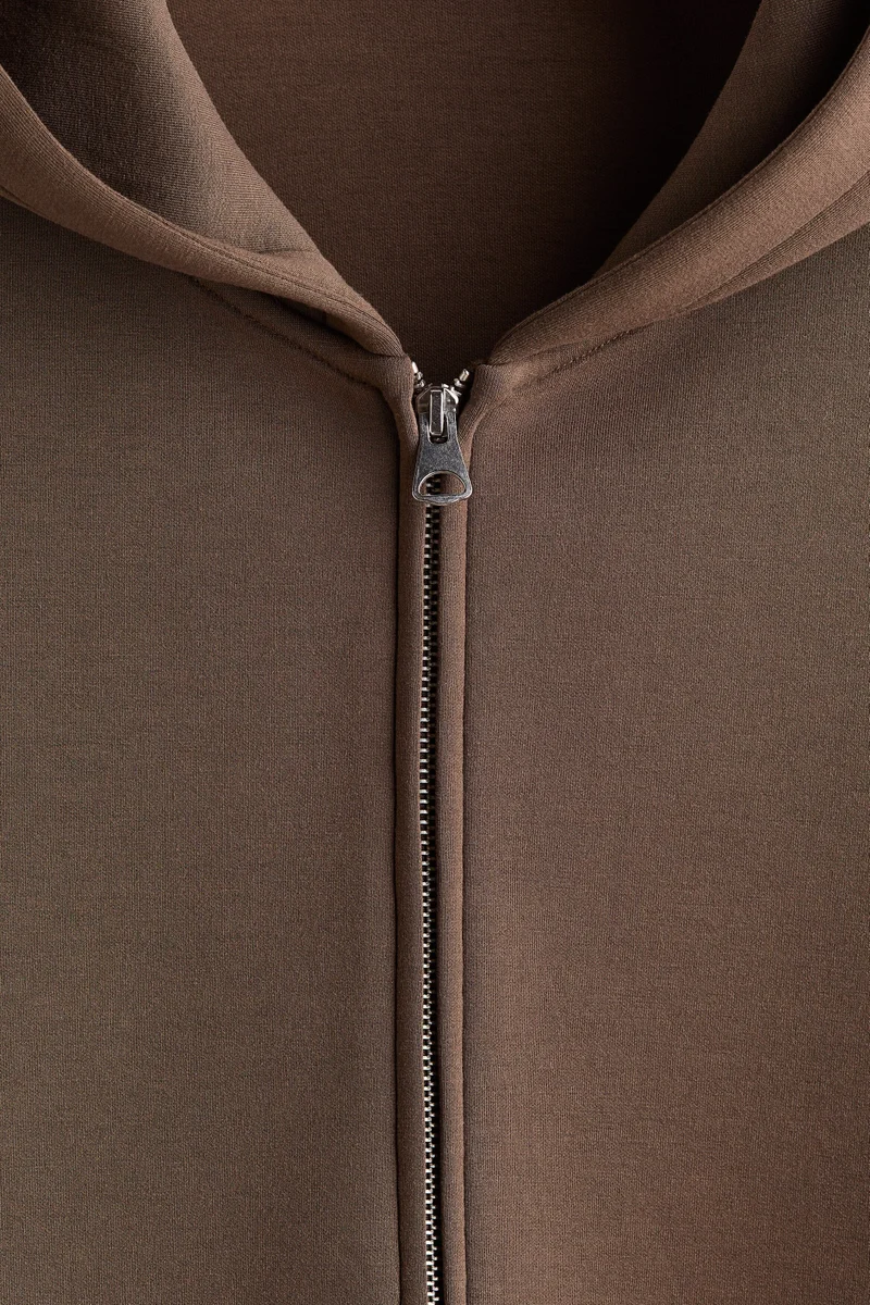 H&M  Oversized Fit Scuba zip-through hoodie for Men | Best Price UAE