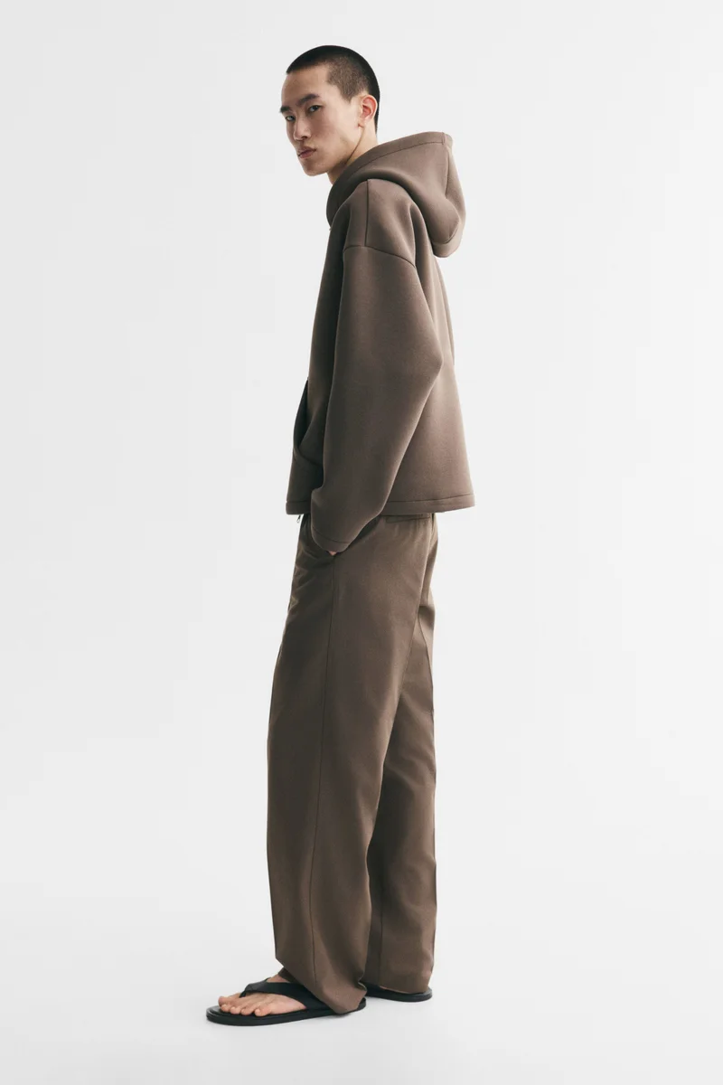 H&M  Oversized Fit Scuba zip-through hoodie for Men | Best Price UAE