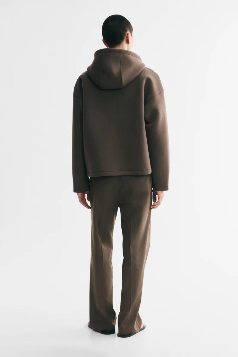 H&M  Oversized Fit Scuba zip-through hoodie for Men | Best Price UAE