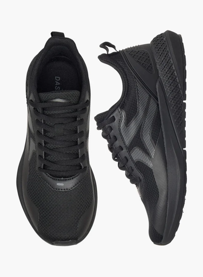 Dash Women Panelled Sports Shoes with Lace-Up Closure