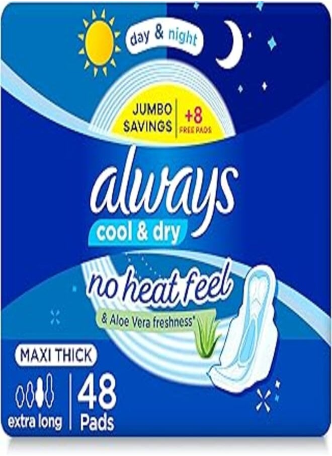 Always Always maxi thick extra long 3 in 1 pads - 48 pads 
