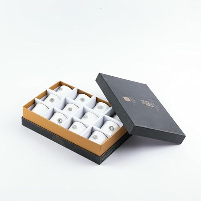 أصالة طقم القهوة العربية 12 قطعة من Asalah Grey Gold - Image 2