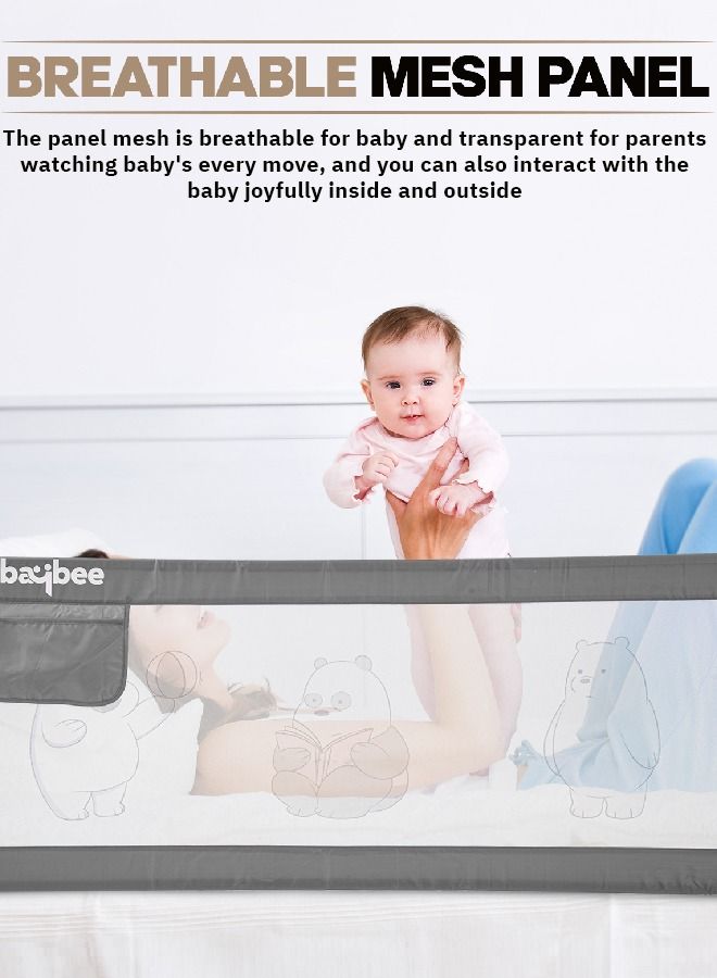 بيبي حاجز واقي للسرير من بايبي للأطفال قابل للحمل وقابل للتعديل لارتفاع السقوط - Image 5