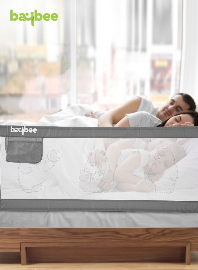 بيبي حاجز واقي للسرير من بايبي للأطفال قابل للحمل وقابل للتعديل لارتفاع السقوط - Image 2