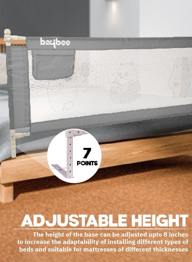 بيبي حاجز واقي للسرير من بايبي للأطفال قابل للحمل وقابل للتعديل لارتفاع السقوط - Image 4