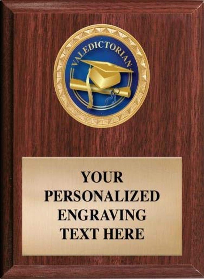 Crown Awards Valedictorian Plaques Make A Great Award & Trophy. You Can Add Your Own Free Engraving. - Image 1