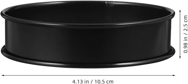 Garneck Non-stick Muffin Baking Ring 10cm Stainless Steel Pancake and English Muffin Mold Baking Accessory for Home Kitchen - Image 2