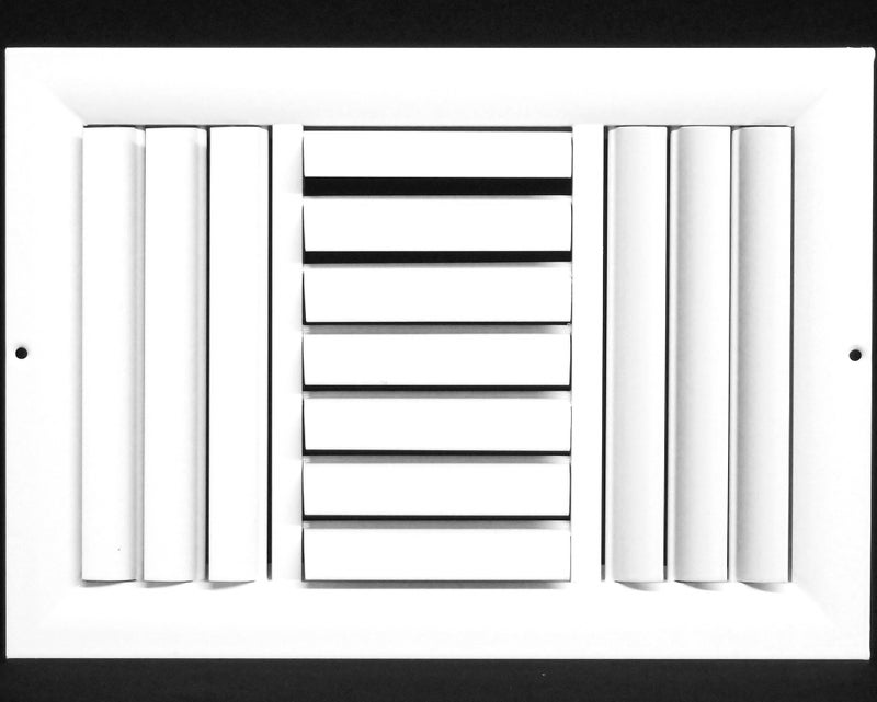 14w X 10h 3Way Aluminum Curved Blade Adjustable Air Supply HVAC Diffuser Full Control VerticalHorizontal Airflow Direction Vent Duct Cover Outer Dimensions 1565w X 1165h