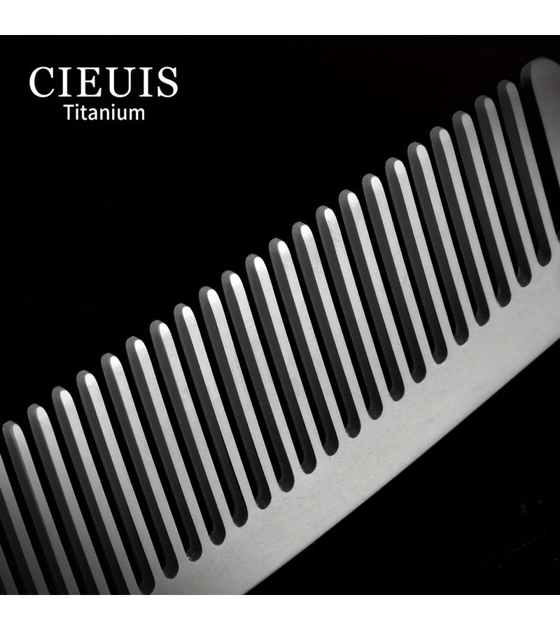 Fine Tooth Titanium Comb Anti Static Massage Comb Portable For Women Men - Image 4