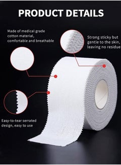Lemon 2 Pack Athletic Pre Wrap Tape & Self Adhesive Bandage, Premium Athletic Tape Easy Tear Sports Foam Bandage, Sport Pre wrap Athletic Tape for Ankles Wrists Hands Elbows and Knees  - Image 2