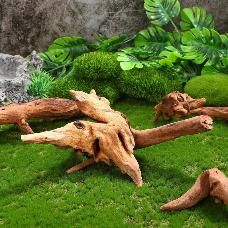 4pcs Aquarium Driftwood Decor Natural Wood Craft 15-20cm for Fish Tank Landscaping and Freshwater Habitat Accessories - Image 5