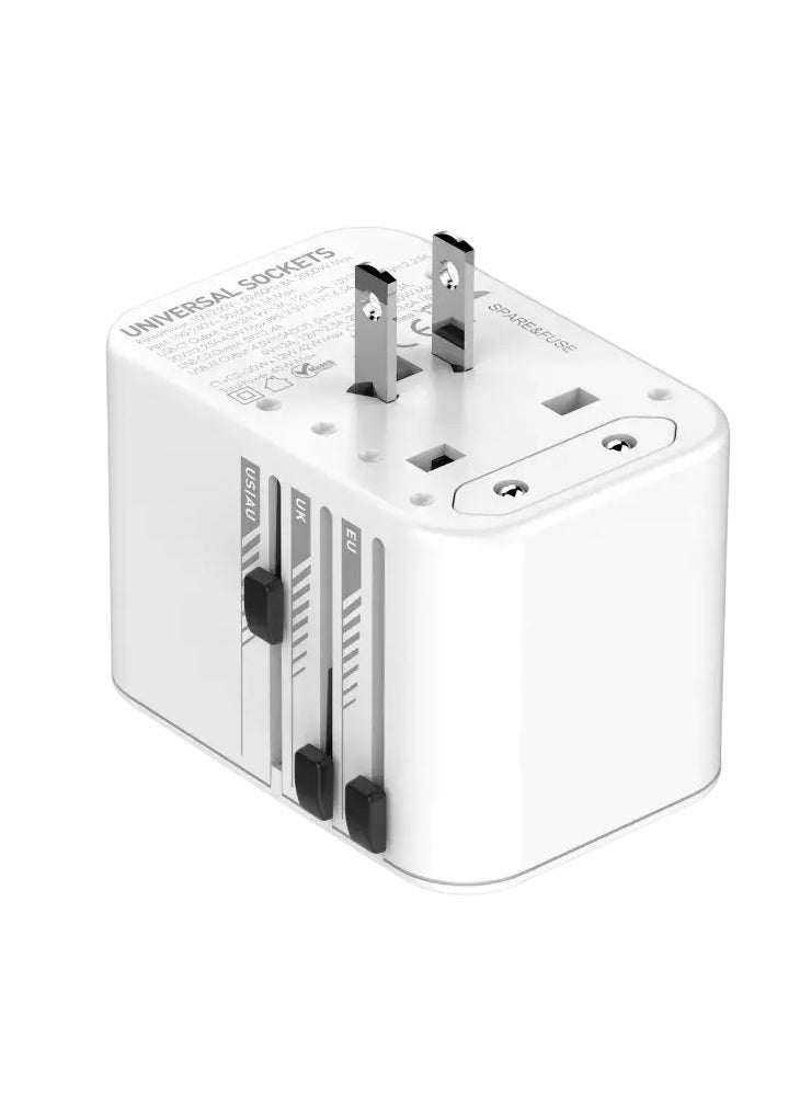 Generic 45W Fast Charging with 3 USB Ports – Compact, Lightweight & Worldwide Compatibility for Laptops, Smartphones & More  - Image 2