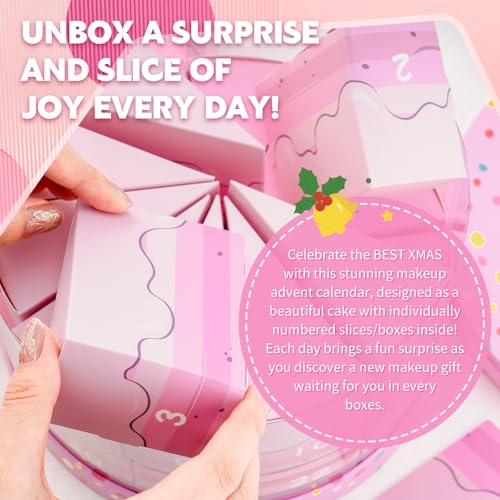 Color Nymph Makeup Advent Calendar 2025, 24 Days Advent Calendar Mystery Box for Christmas, Makeup Gift Sets - Xmas Beauty Countdown Calendar Full Makeup Kits for Teens Girls Kids #Pink - Image 5
