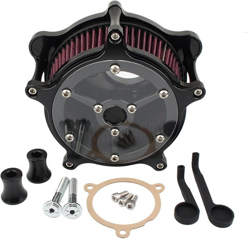 DEMULAX Motorcycle Air Cleaner Filter Intake Kit - Image 1