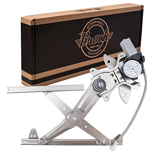 Brock Replacement Drivers Front Power Window Lift Regulator with Motor Assembly Compatible with 9701 Camry 85720AA020