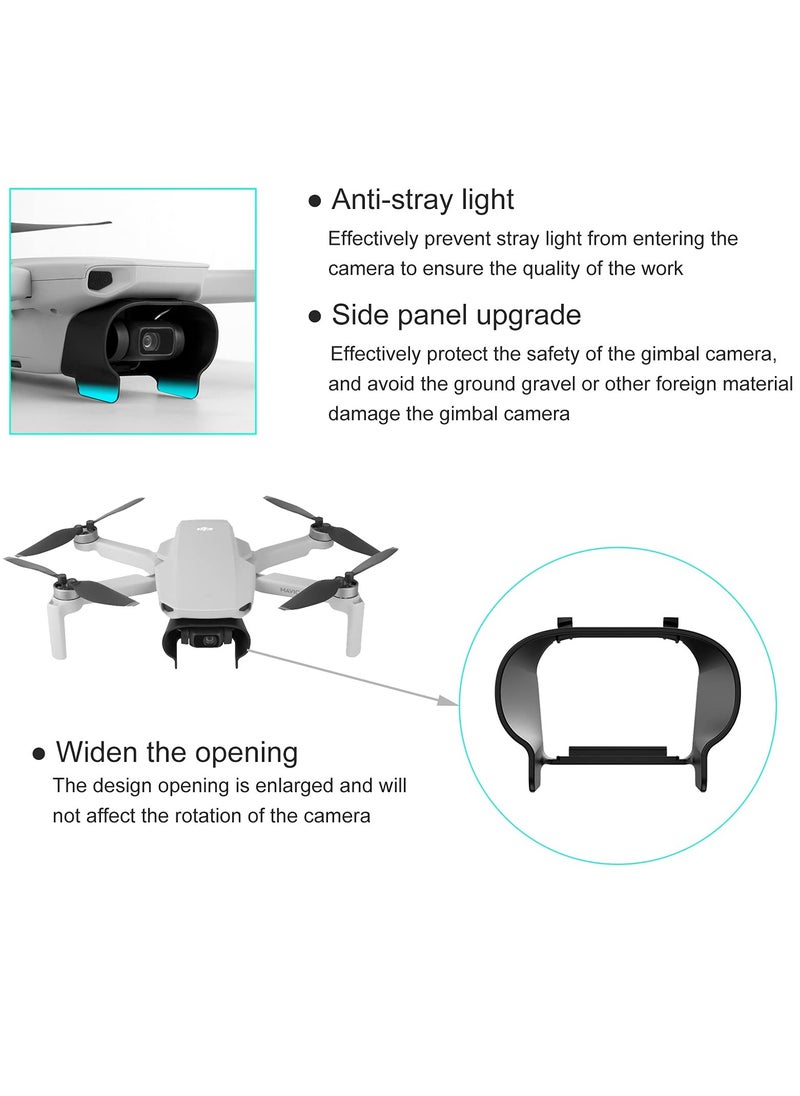 KASTWAVE Light Shield + Gimbal Protector + 2 Pieces Super Clear Lens Protection Film Set For DJI Mavic Mini / Mini 2 / Mini SE Drone, Drone Protection Accessories Light Shield Sun Cover Accessories  - Image 3