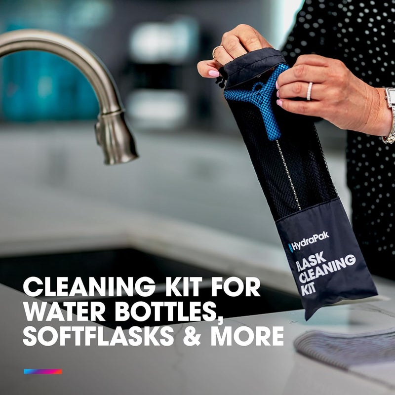 HydraPak Flask Cleaning Kit  Bristle Brush and Drying Stand  BPA  PVC Free  Cleans Water Bottles SoftFlasks Coffee Mugs and More - Image 2