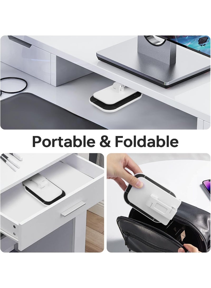 Phone Stand Adjustable Height and Angle Cell Phone Stand for Desk Foldable Holder Taller iPhone Stand Compatible 4.7-13in All Mobile Phone/iPad/Tablet - Image 2