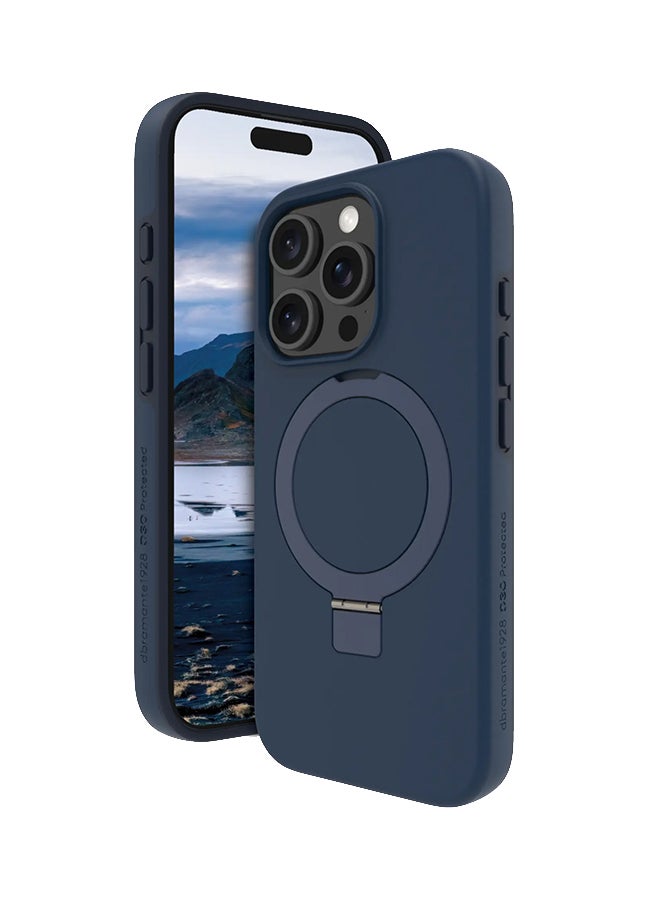 DBRAMANTE1928 Iceland Ultra D30 Magsafe Kickstand Iphone 16 Pro Case Blue - Image 1