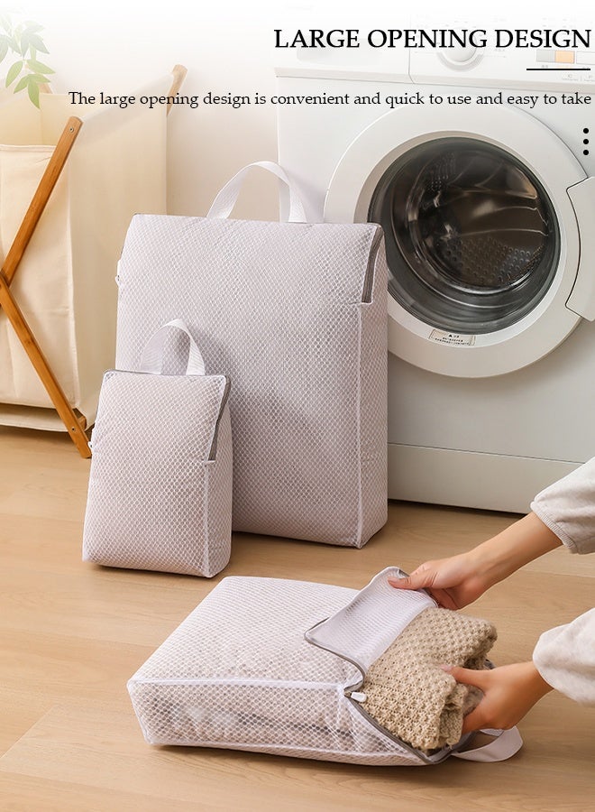 DUNISO 6PCS Mesh Laundry Bags, Thickened Washing Machine Bags for Delicates with Premium Zipper, Reusable Travel Storage Organizer Bag for Blouse, Bra, Hosiery, Stocking, Underwear - Image 3