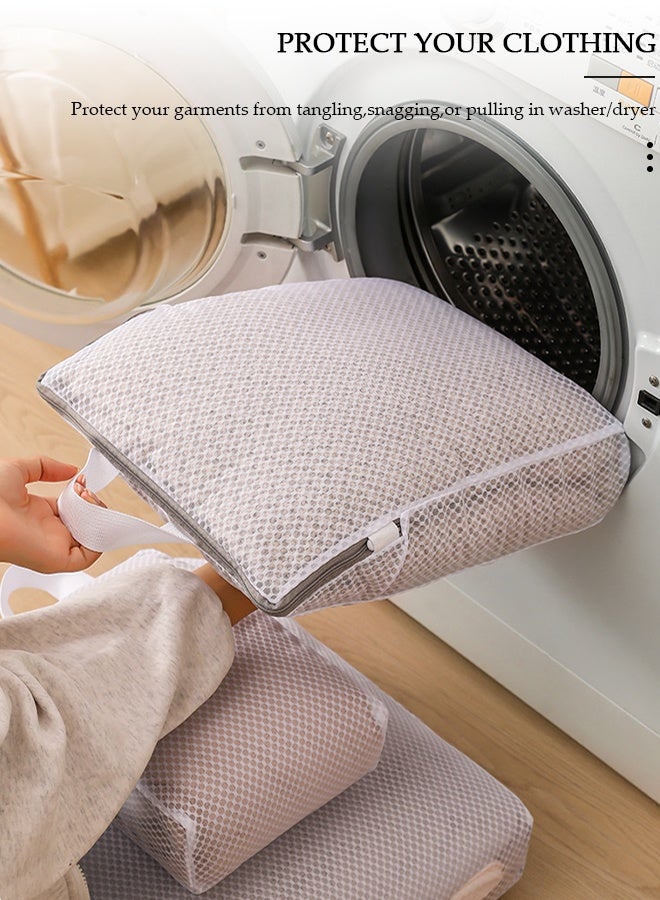 DUNISO 6PCS Mesh Laundry Bags, Thickened Washing Machine Bags for Delicates with Premium Zipper, Reusable Travel Storage Organizer Bag for Blouse, Bra, Hosiery, Stocking, Underwear - Image 4
