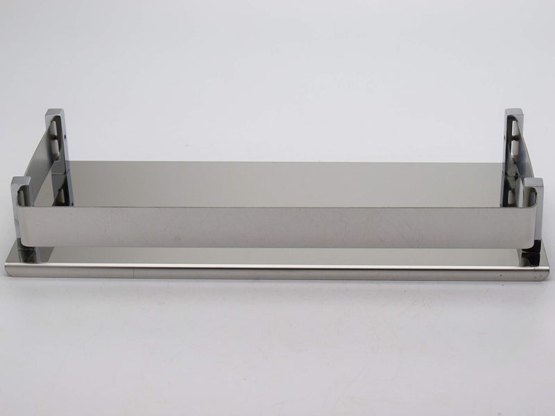 RAB Shelf Glossy Square Multi Purpose Stainless Steel Wall Mount/Wall Holder/Mounted Rack (SELF New GLOSY SQR SS 1" Patti, 5X12) - Image 1