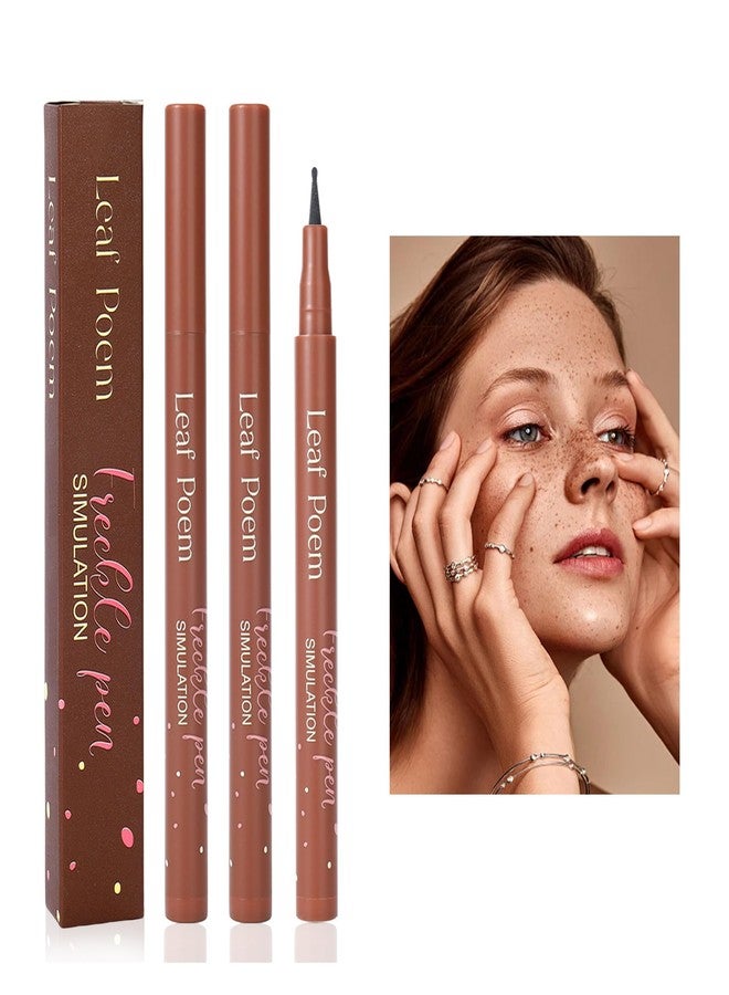 Liopif Freckle Pen, Fake Freckles Pen for Natural Sunkissed Makeup,Faux Face Freckles Pens Waterproof and Long Lasting,Soft Sopt Freckles Pens,2PACK(#01 Gray) - Image 1