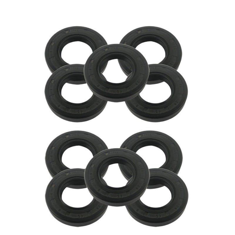 Skeleton Oil Seal 22x35x8mm TC Type NBR Black Radial Shaft Seal Ring Gasket 10pcs - Image 2
