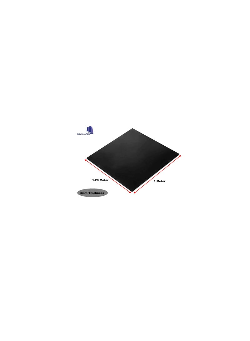 1 Meter Rubber Sheet All Purposes Solid Rubber Smooth Finish Perfect for Weather Stripping Gaskets Sealing And DIY Projects 4 MM  - Image 3