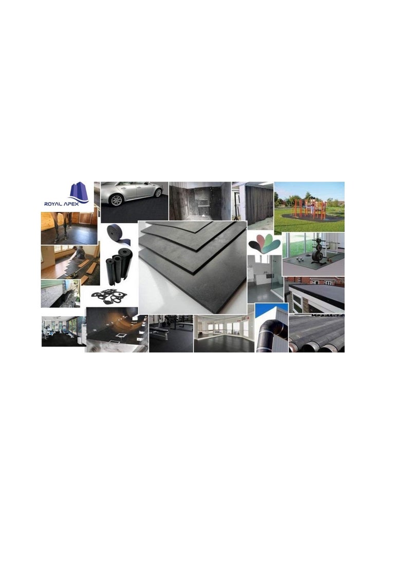 1 Meter Rubber Sheet All Purposes Solid Rubber Smooth Finish Perfect for Weather Stripping Gaskets Sealing And DIY Projects 4 MM  - Image 2