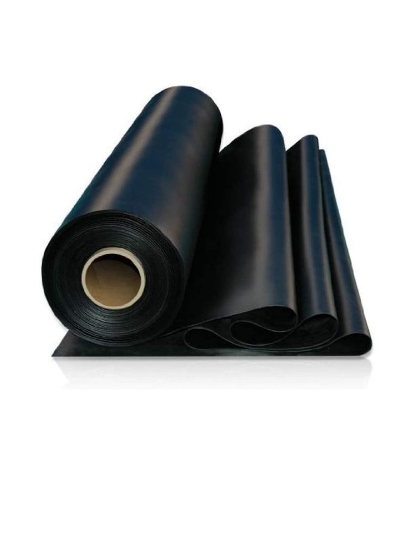 1 Meter Rubber Sheet All Purposes Solid Rubber Smooth Finish Perfect for Weather Stripping Gaskets Sealing And DIY Projects 4 MM  - Image 1