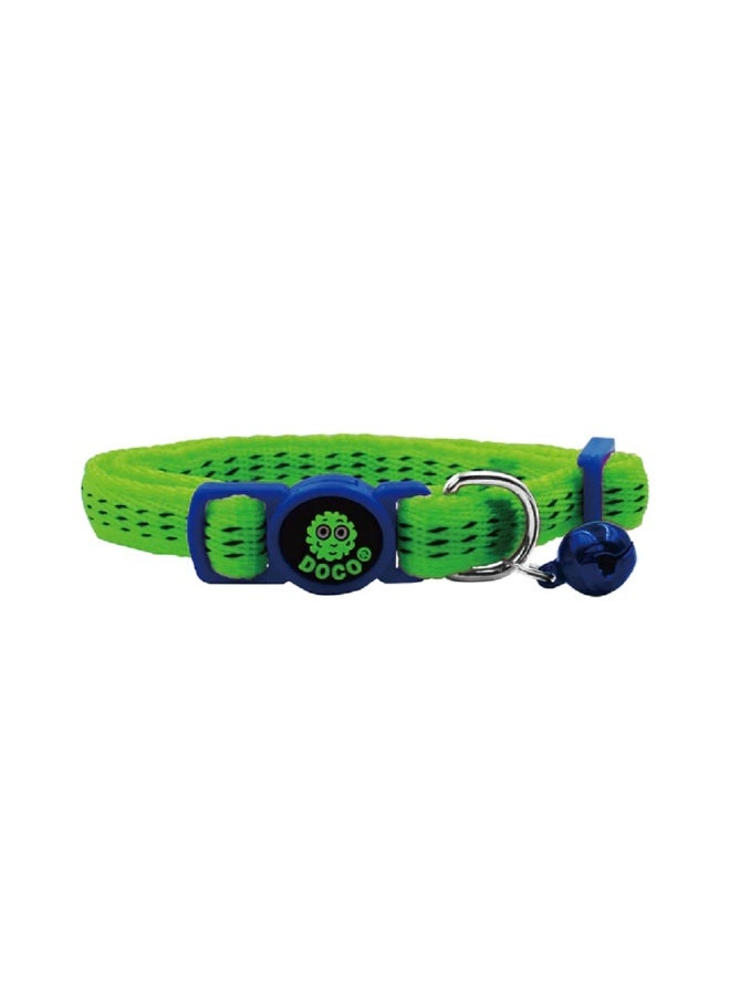 Doco Puffy Cat Collar - Green