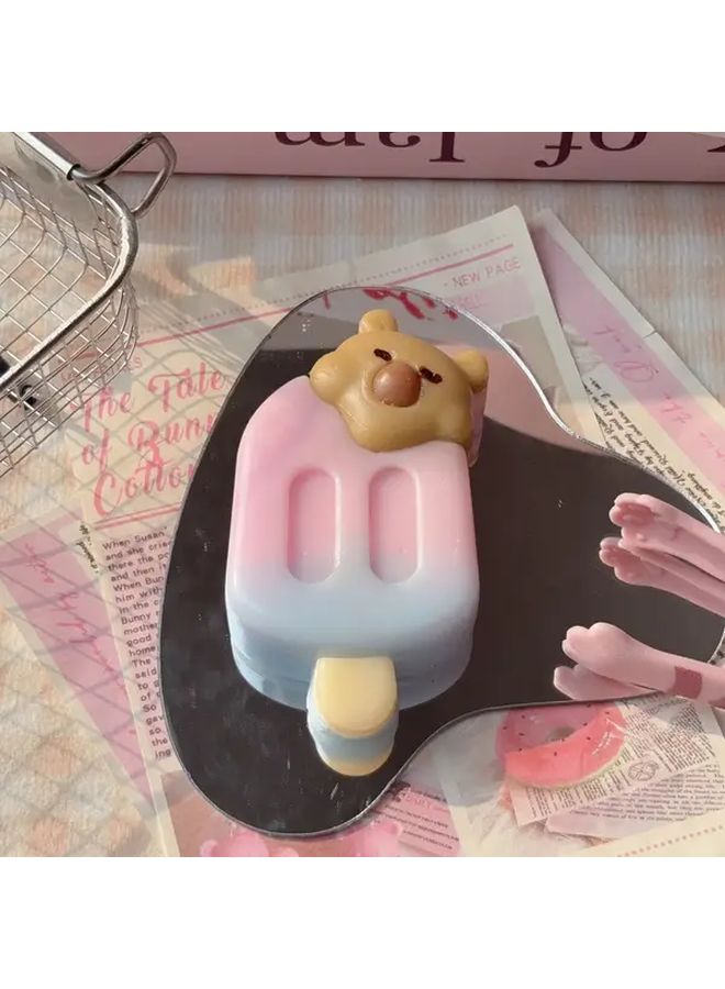 Pink Blue Bear Popsicle Squishy Toy Slow Rebound TPR Material Kids Safe Sensory Play - Image 3