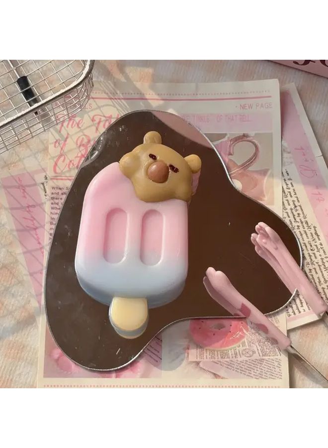 Pink Blue Bear Popsicle Squishy Toy Slow Rebound TPR Material Kids Safe Sensory Play - Image 4