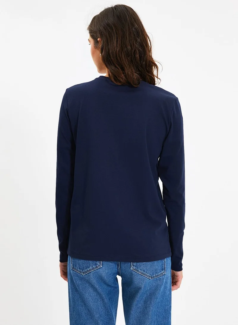 trendyol 2-Pack Round Neck Knitted T-Shirt