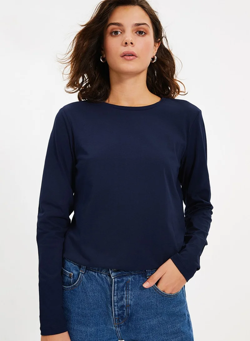 trendyol 2-Pack Round Neck Knitted T-Shirt