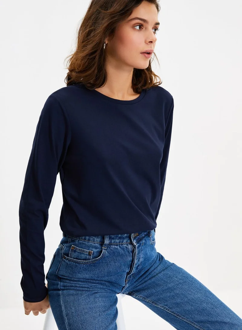 trendyol 2-Pack Round Neck Knitted T-Shirt