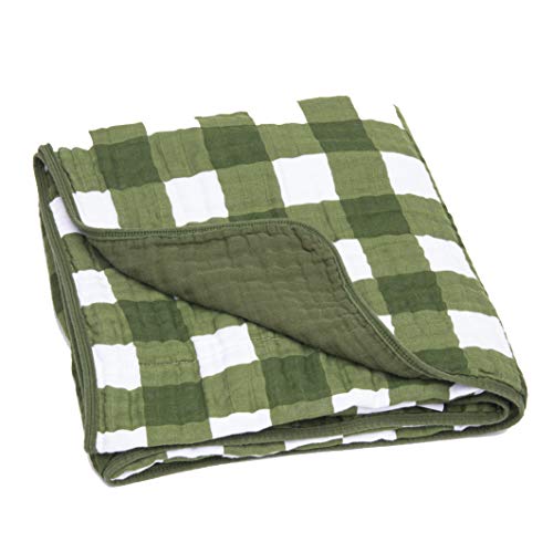 Parker Baby Co. Parker Baby Muslin Blanket  100 Soft Cotton Toddler Quilt  Baby Muslin Swaddle  Gender Neutral Design 47 x 47 Blanket 