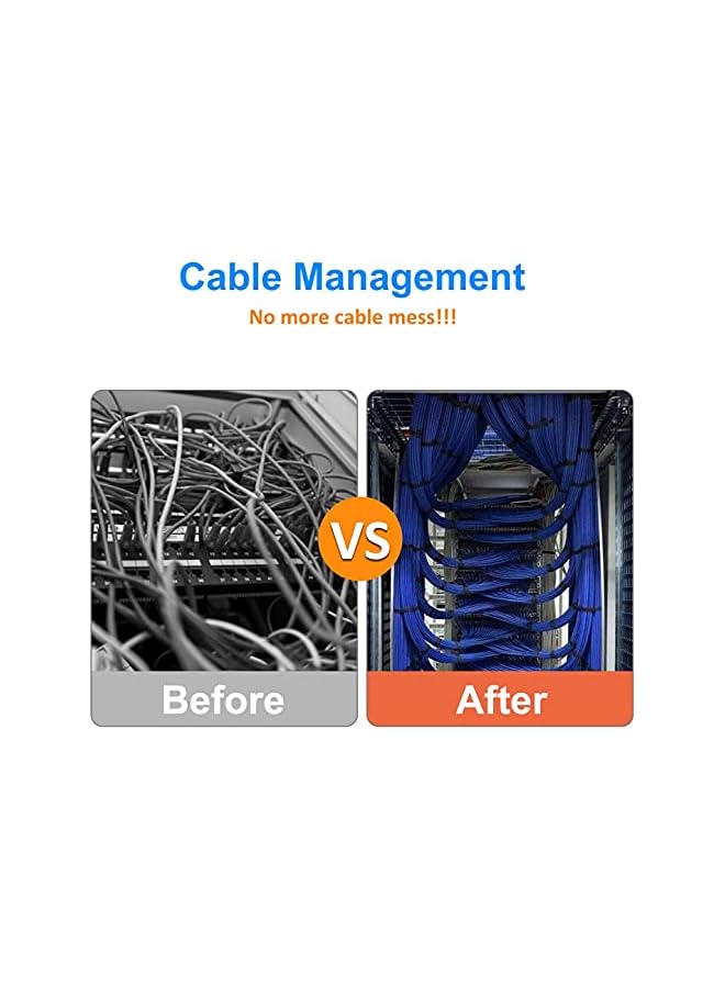 Edge رباطات كابلات إيدج، معيار بريطاني، نايلون66، عبوة من 100 (أسود، 370x7.6 مم) - Image 2