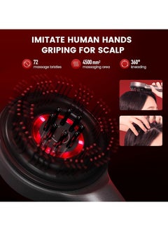 XICEN Multifunctional Hair Massager, Portable Smart Scalp Massager，Electric Massage Comb With IPX7 Waterproof  - Image 3