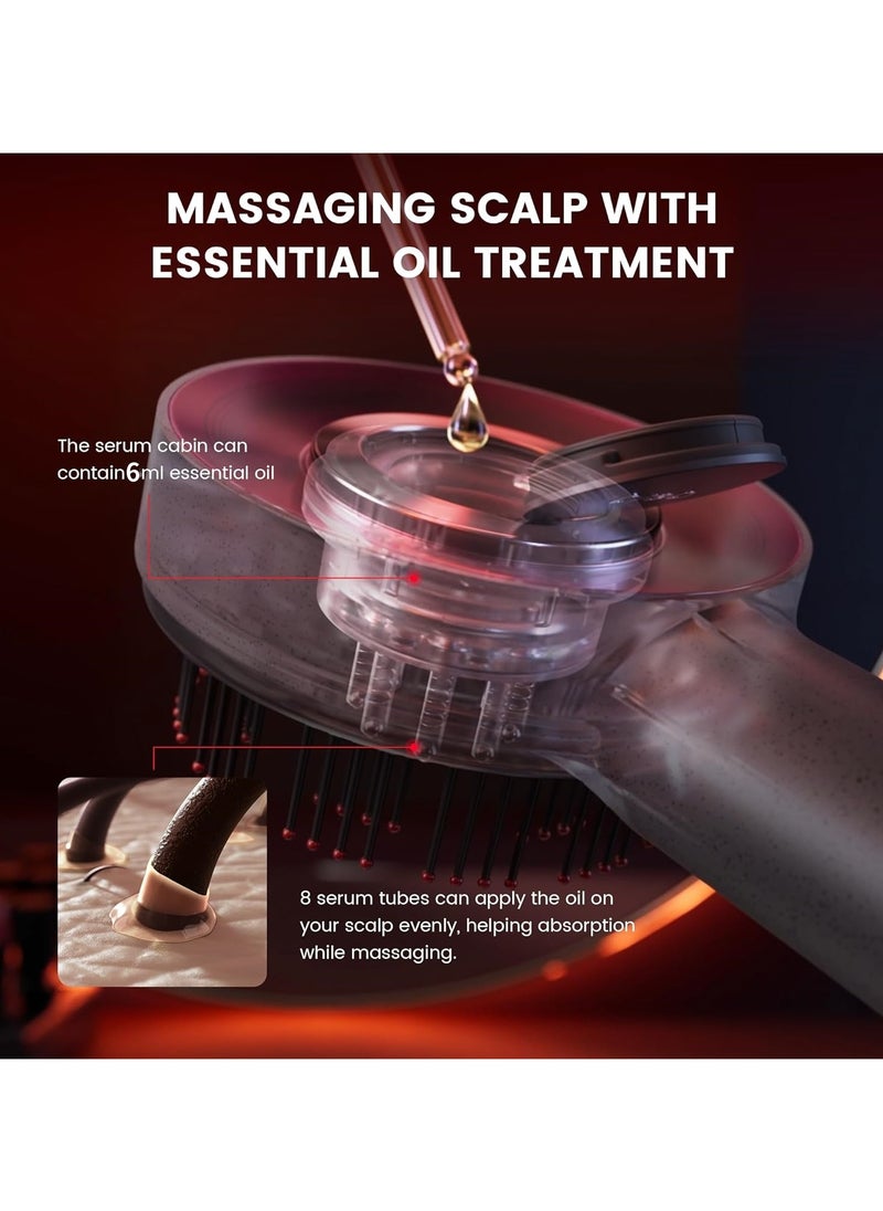 XICEN Multifunctional Hair Massager, Portable Smart Scalp Massager，Electric Massage Comb With IPX7 Waterproof  - Image 2
