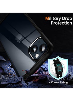 Generic Shockproof Clear Case for iPhone 15 Plus/Iphone 14 Plus Not Yellowing Military Drop Protection Hard Clear Back Four Corner Airbags Drop Protection Phone Cover 6.7 inch  - Image 2