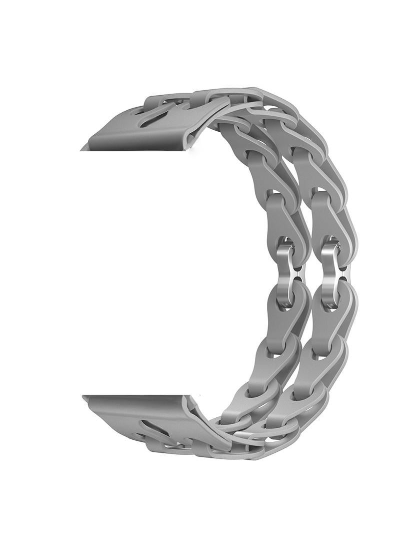 Y&D For Apple 42/44/45/49mm Fashion Hollow Silicone Bracelet Strap - Image 1