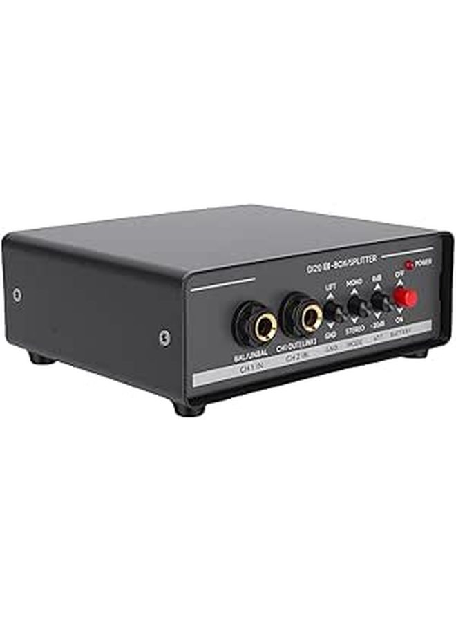 Professional Active DI Box Signal Splitter Ground Isolation Dual XLR Outputs Recording Studio - Image 1