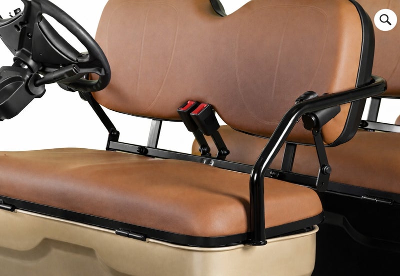 EPIC 6L Non-Lifted Electric Golf Cart with Lithium Battery 105Ah & Standard Tires | 6-Seater LSEV (Golden) - Image 5