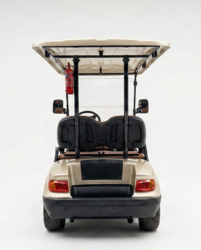 EPIC 6L Non-Lifted Electric Golf Cart with Lithium Battery 105Ah & Standard Tires | 6-Seater LSEV (Golden) - Image 4