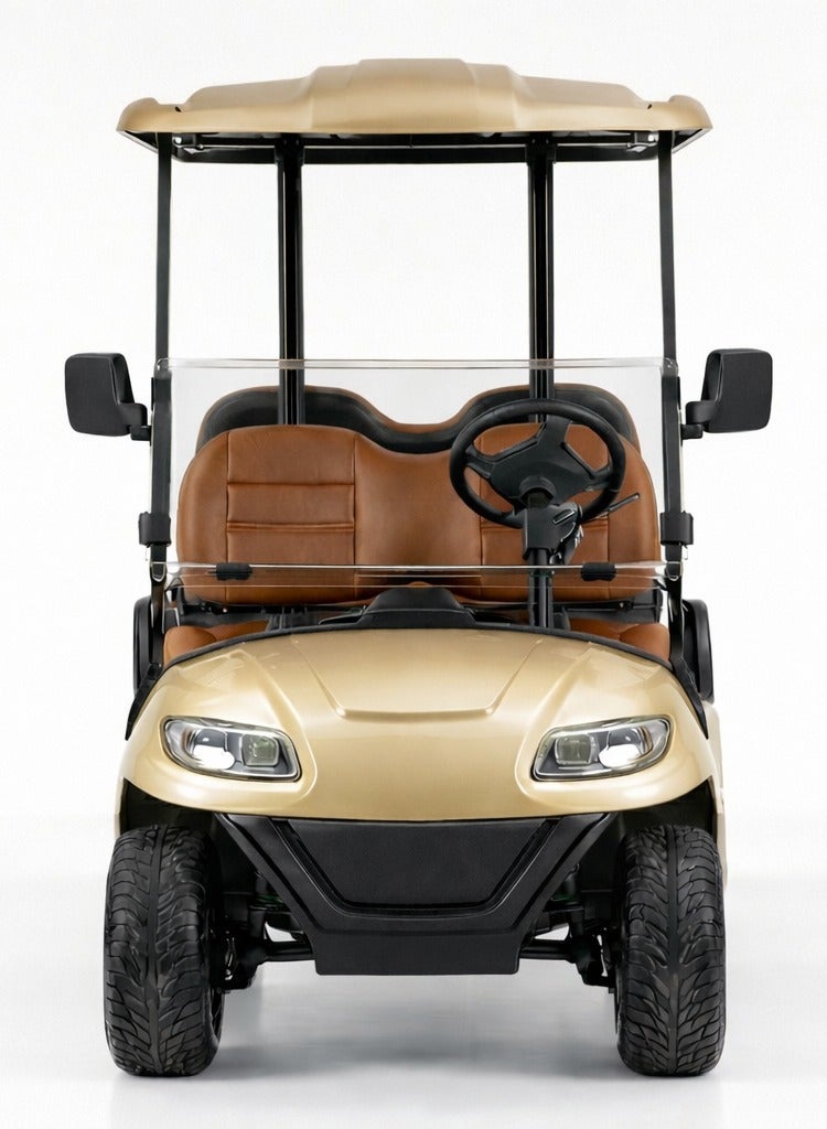 EPIC 6L Non-Lifted Electric Golf Cart with Lithium Battery 105Ah & Standard Tires | 6-Seater LSEV (Golden) - Image 2