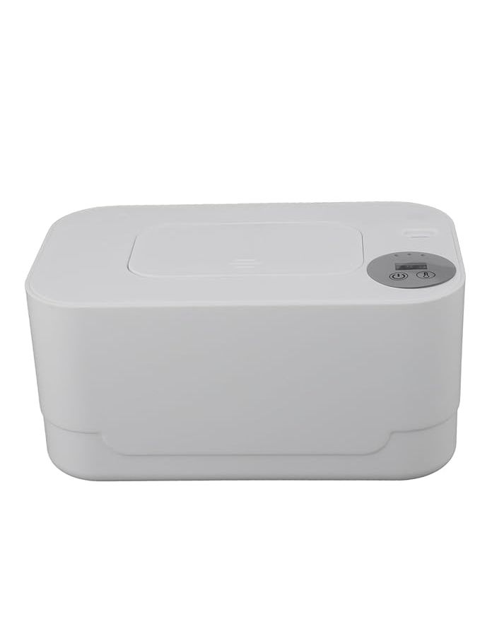 Portable Wipes Warmer With Temperature Control Night Light USB Rechargeable White - Image 1