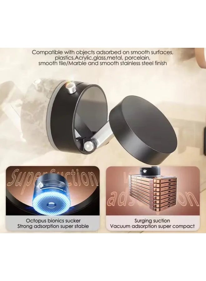 ألتيوس Magnetic Suction Phone Holder, Shower Phone Holder, Reusable Phone Mount for Shower, Mirror, Kitchen, Bathroom, Shower Phone Mount Compatible with iPhone 17,16, 15, 14, 13 & All Phones and Smooth Surfaces Incd. Wood - Image 4