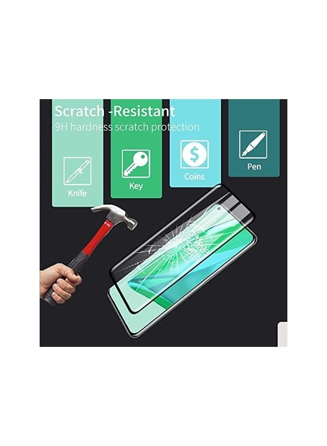 بروماس [عبوة من قطعتين] واقي شاشة من الزجاج المقسى لهاتف OnePlus 11 5G، صلابة 9H عالية الوضوح ومغطاة بالكامل ومنحني شفاف ومقاوم للخدش وخالي من الفقاعات وبصمات الأصابع - Image 5